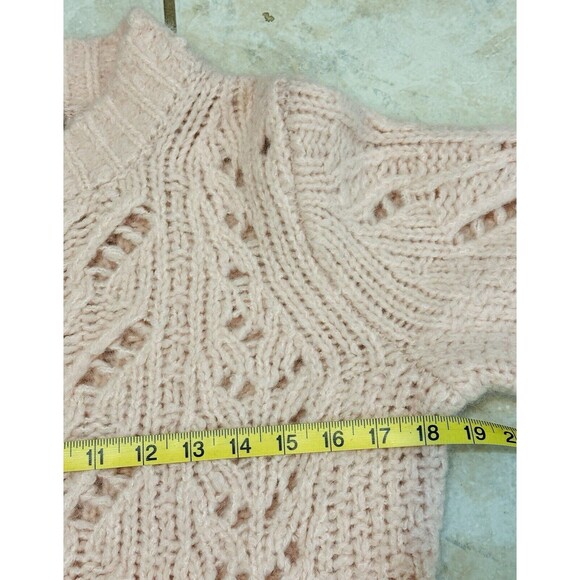 J. Crew Point Sur Pointelle Size XS Alpaca Wool Knit Sweater Quiet Luxury - Picture 5 of 11